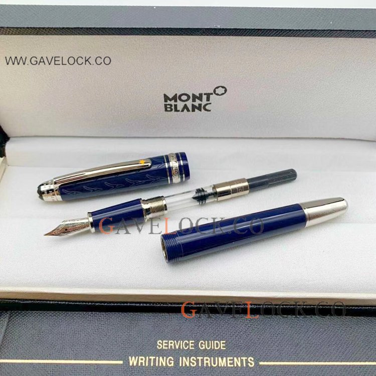 2020 NEW Montblanc Petit Prince 145 Fountain Pen -Blue&Silver
